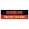 Signmission Dine in Now Open Banner Concession Stand Food Truck Single Sided B-72-30047 - alternate 1